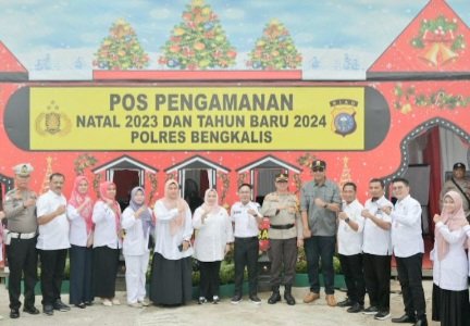 Bupati Bengkalis Tinjau Posko Pengamanan Nataru
