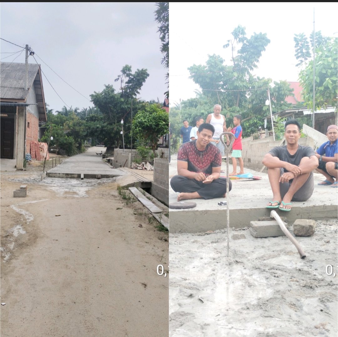 Masyarakat Kampung Baru Ukui Semenisali Jalan Swadaya Masyrakat