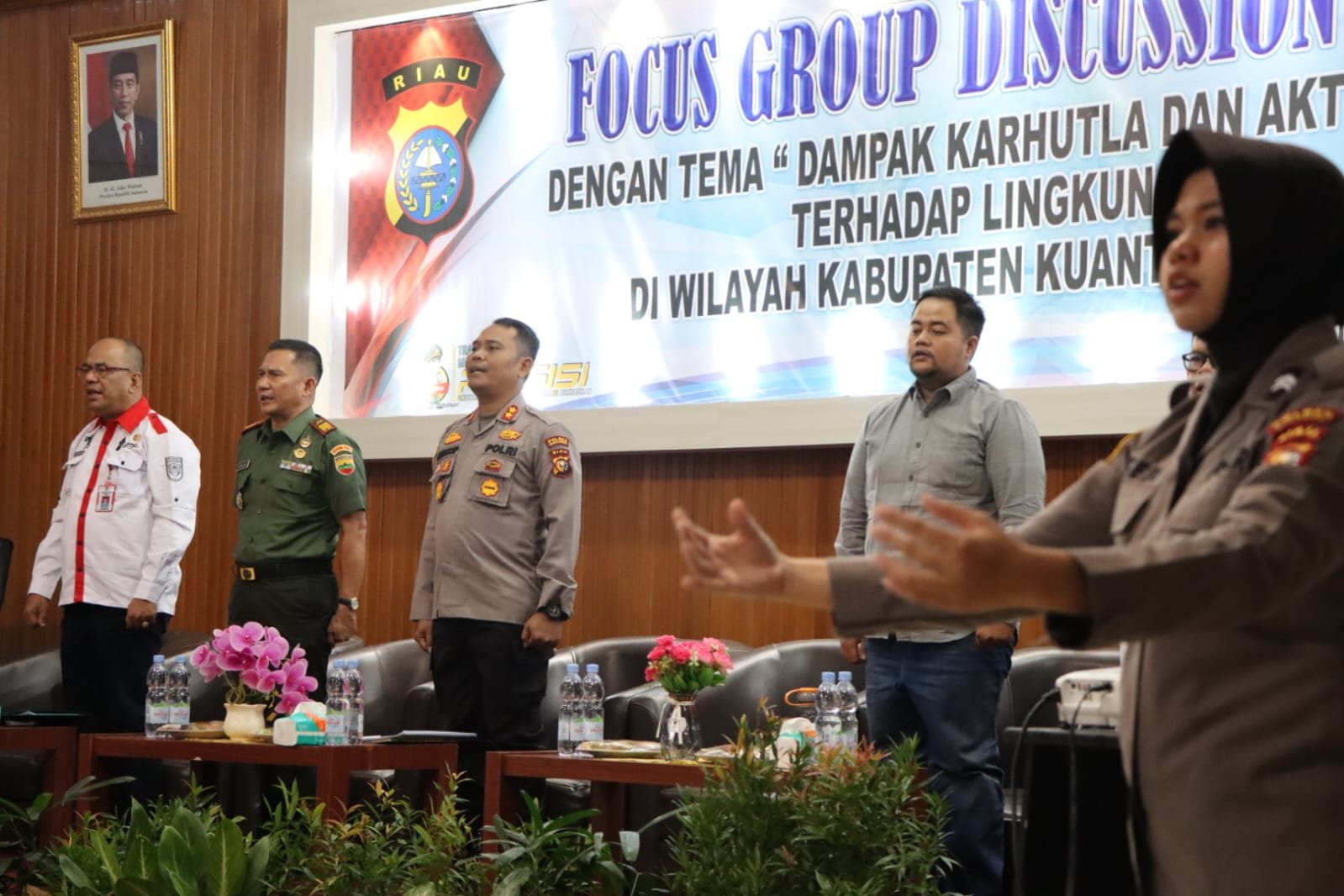 Polres Kuansing menggelar Focus Group Discussion (FGD) Bahas Dampak Karhutla dan aktifitas PETI Terhadap Lingkungan di Kabupaten Kuansing