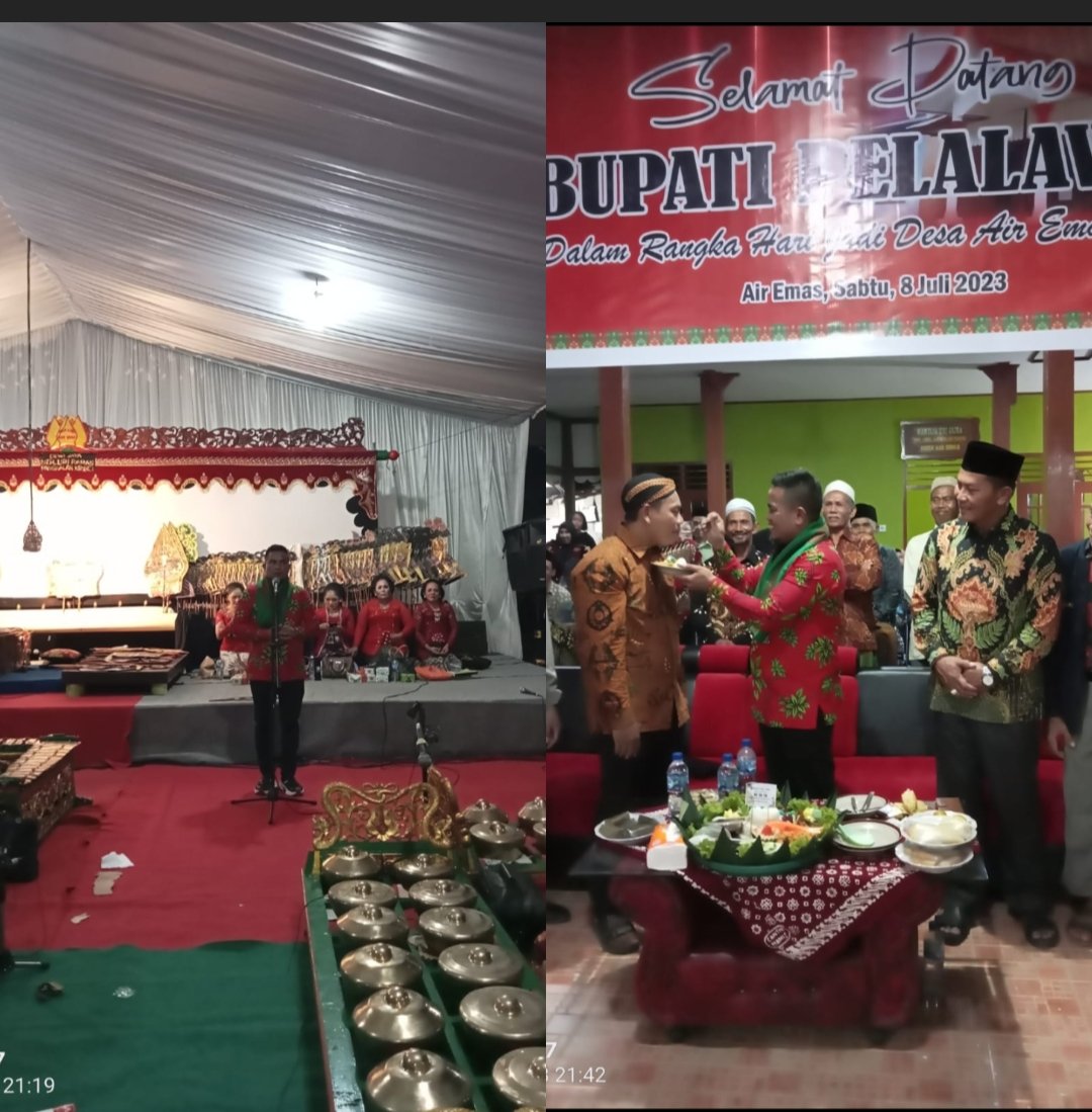 Bupati Pelalawan Hadiri Hari Jadi Desa Air Mas ke 30