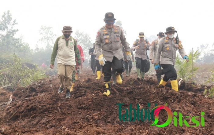 Karhutla di Perbatasan Dumai-Bengkalis Teratasi, Kapolda Riau Ajak Berdoa Turun Hujan