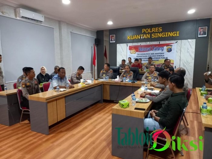 Tim Sosialisasi Dan Asistensi Polda Riau Pantau Pelayanan Publik Polres Kuansing