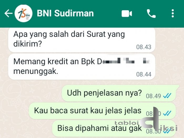 BNI Sudirman Pekanbaru Tak Kolektif Diduga Langgar Aturan Perlindungan Konsumen 