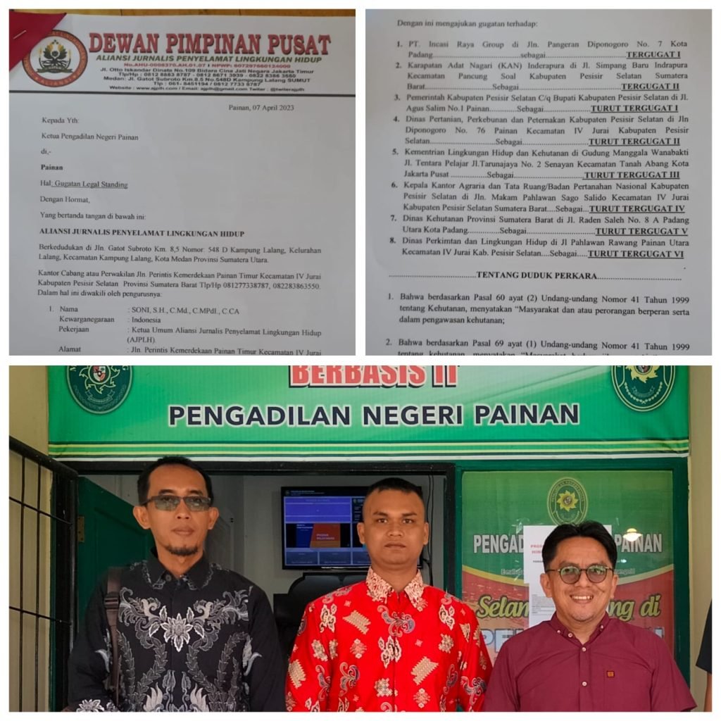 Tanami Sawit Dalam Kawasan Hutan dan Sepadan Sungai LSM Lingkungan Hidup Kembali Gugat PT.Incasi Raya 300 Miliyar