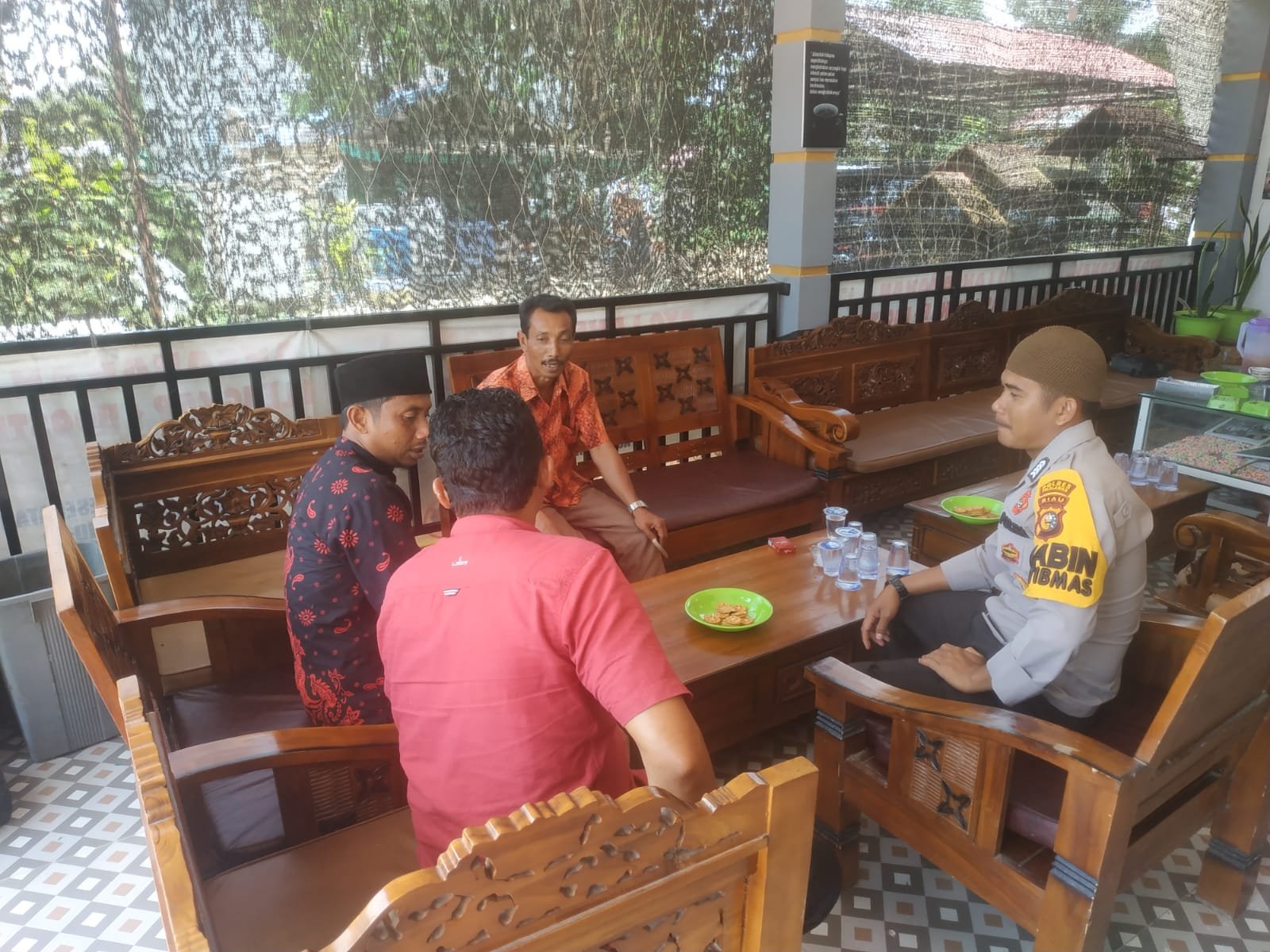 Jumat Curhat Personil Polsubsektor Pelalawan