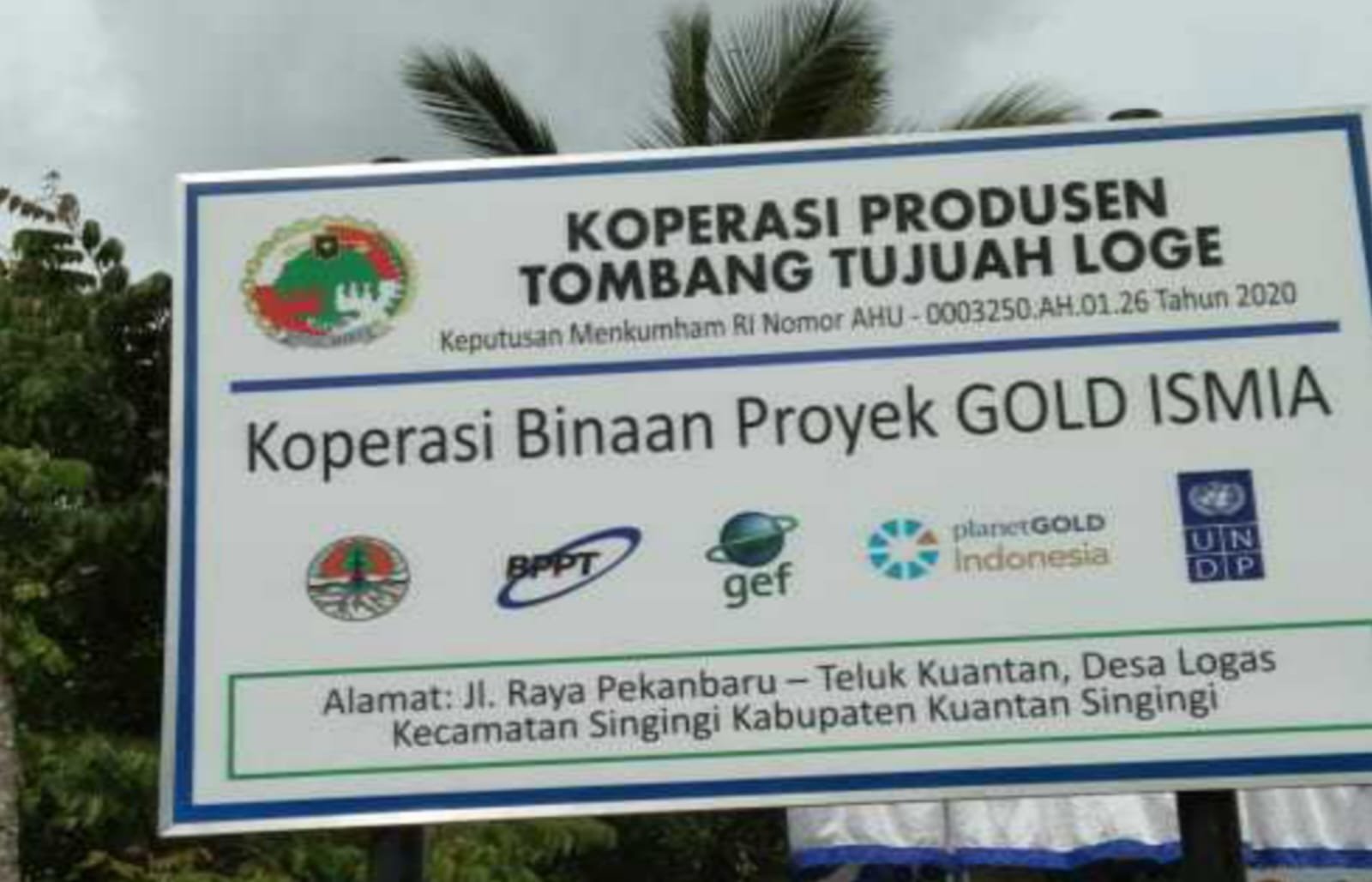 Koperasi Tombang Tujuah Loge di Bawah Binaan Proyek GOLD ISMIA: Izin WPR dan IPR dalam Proses