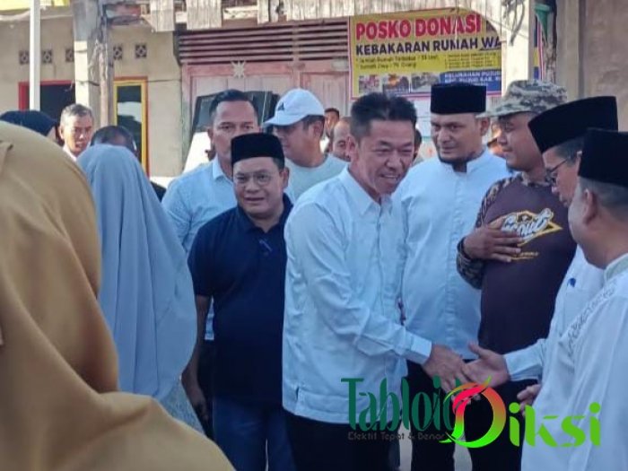 Bupati Afrizal Sintong Beri Dukungan dan Bantuan untuk Korban Kebakaran Pasar Getah