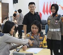 Wujud Peduli, Polres Dumai Gelar Donor Darah 