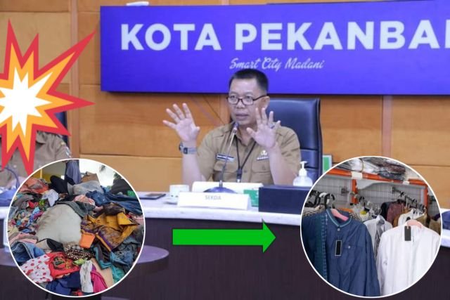 Pemko Pekanbaru Sosialisasikan Bertahap Terkait Rencana Pelarangan Jual Pakaian Bekas