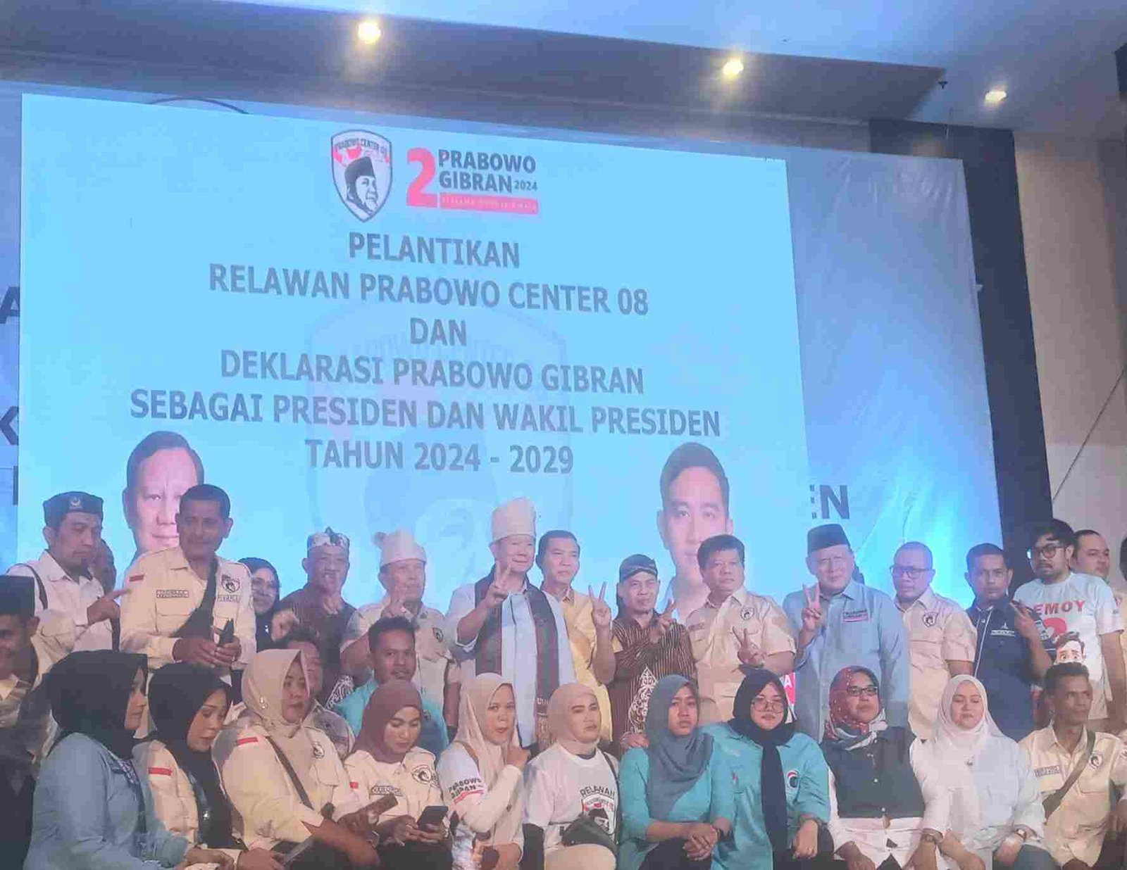 Hashim Djoyohadikusumo Lantik Relawan Prabowo Center 08