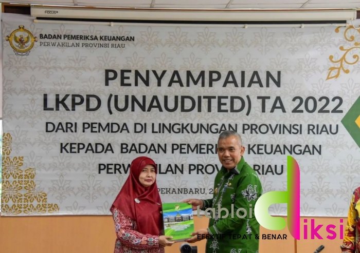 Kamsol Sampaikan Langsung LKPD Kampar Tahun 2022 Ke BPK Riau