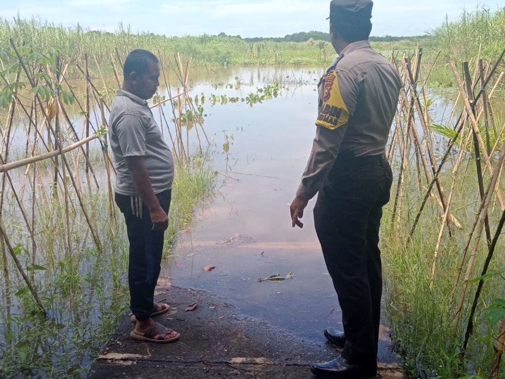Polres Inhu Lakukan Pengecekan Kanal dan Sosialisasi di Daerah Setempat