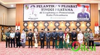 Pj Wako Bersama Sekda Lantik Empat Pejabat Tinggi Pratama Dilantik untuk Merintis Perubahan