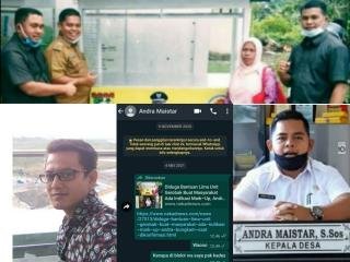 Kades Tarai Bangun, Blokir WhatsApp Wartawan Ketika Dikonfirmasi Kegiatan 5 Unit Gerobak