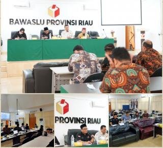 Bawaslu Riau Bersama 5 Kabupaten Susun Keterangan Tertulis untuk Persidangan di MK