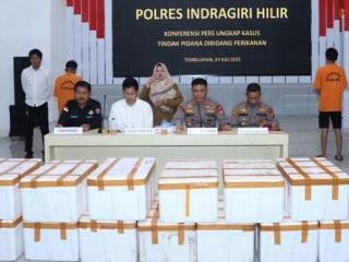 Polres Inhil Gagalkan Baby Lobster Selundupan Bernilai 14 Miliar