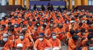 Selama Operasi Antik Lancang Kuning 2021, Polda Riau Berhasil Amankan 463 Pengedar dan Pemakai Narkoba