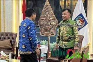 Temui Sekjen Kemendagri, Bahas Pengisian Jabatan