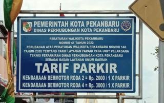 Warga Pekanbaru Berharap Besaran Tarif Parkir Ditinjau Kembali