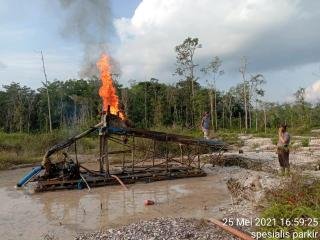 Kapolsek Cerenti Pimpin Operasi Penertiban PETI di Wilayahnya