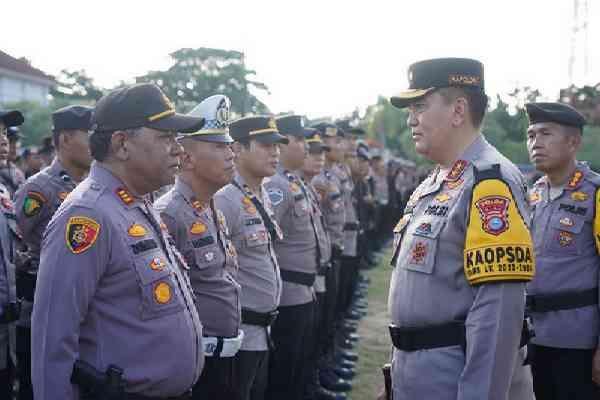 Polda Riau Gelar Apel Kesiapan Pengamanan TPS Pemilu 2024