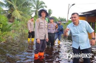 Banjir Terjang Rohil, Kapolres Rohil Fikir Solusi Pasca 75 TPS Ikut Terendam