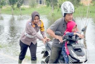 Satlantas Polres Pelalawan Sosialisasi Pemilu