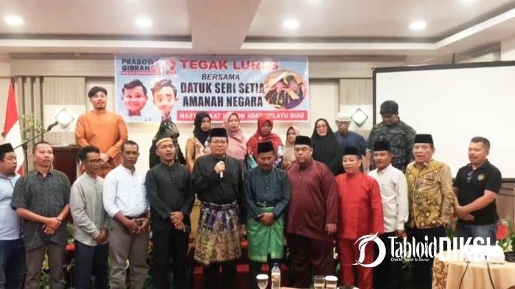 MHAM Riau Deklarasi Dukung Prabowo-Gibran Sebagai Presiden dan Andi Rachman DPR-RI