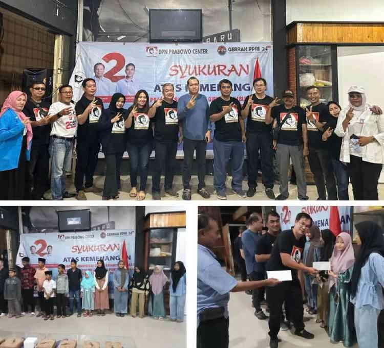 DPN Prabowo Center Bersama DPW GERRAK PPRI 24 Syukuran dan Berbagi ke Anak Yatim