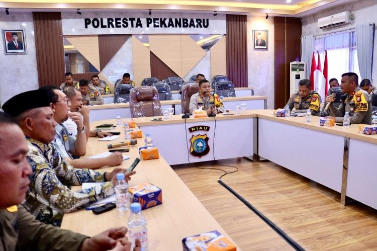 Polresta Pekanbaru Gelar Rakor Lintas Sektoral Operasi Keselamatan LK 2024