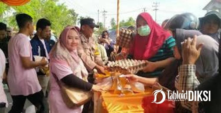 Stand Pasar Murah Disperindagsar Rohil di Serbu Masyarakat