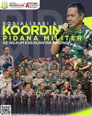 Aspidmil Kejati Riau Sosialisasi ke APH Sipil dan Militer Wilkum Kuansing