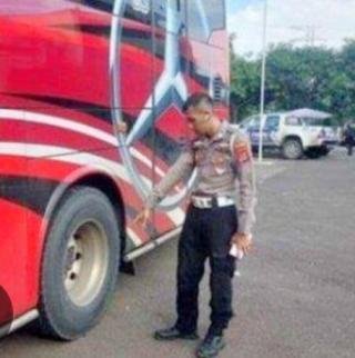 Bus Hino Larang Klakson Telolet 