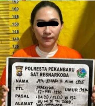 Ibu Muda Otak Kendali 7 Kali Selundup Sabu Pekanbaru-Makassar