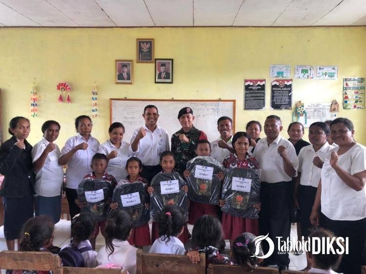 Apresiasi dari Satgas Yonkav 6/Naga Karimata untuk Murid di Daerah Perbatasan