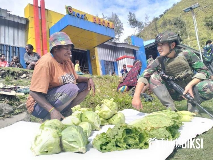 Satgas Buaya Putih Tingkatkan Perekonomian Masyarakat Beoga