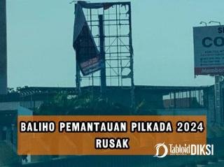 Vandalisme Terhadap Baliho Pemantauan Pilkada Pekanbaru