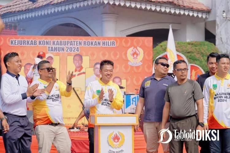 Afrizal Sintong Buka Kejuaraan Kabupaten KONI Rohil 2024