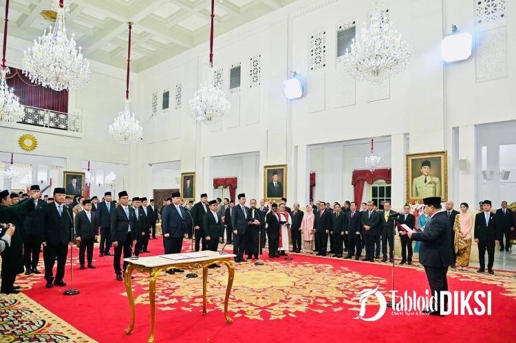 Para Menteri Kabinet Merah Putih Resmi Dilantik