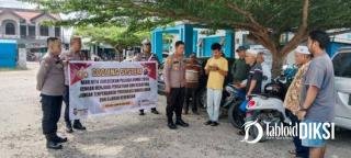 Cooling System Polsek Kampar Kiri Hilir, Iptu Irwan Fikri Seser Himbauan Kamtibmas Pasar Sungai Pagar