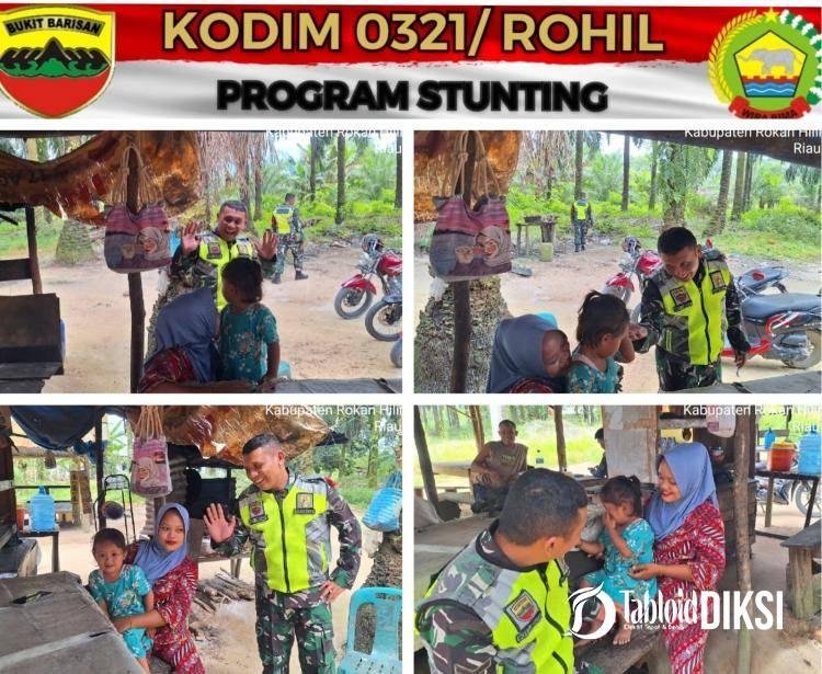 Cegah Kasus Stunting, Babinsa Koramil Dukung Kegiatan Posyandu Di Desa Binaan Nya