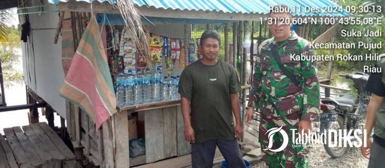 Selalu Aktif Di Tengah-tengah Masyarakat, Babinsa Koramil 06/TM Dukung Warga Yang Menjadi Pelaku (UMKM) 