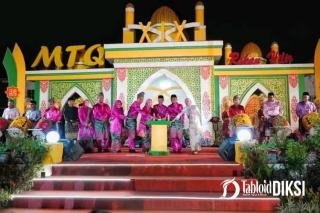 Meski Sempat Di Guyur Hujan, Bupati Rokan Hilir Afrizal Sintong Didampingi Wabup H.Sulaiman Buka Secara Resmi Musabaqah Tilawat