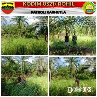 Bebaskan Dari Karhutla, Babinsa Koramil 0321-06/TM  laksanakan Patroli Dan Sosialisasi