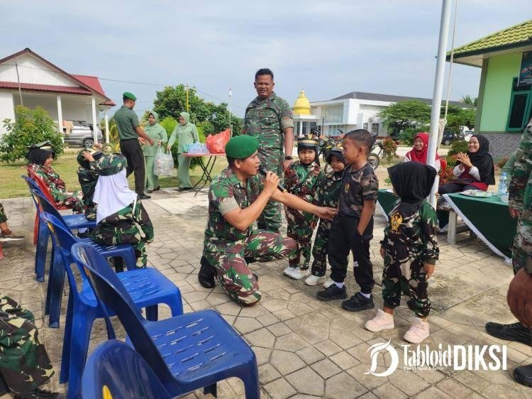 Berikan Semangat Kepada Anak Usia Dini, Makoramil 0321-06/TM Terima Kunjungan Anak TK Dan PAUD AL-KAUSAR