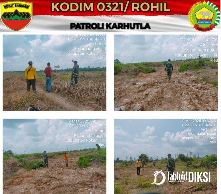 Peduli Terhadap Lingkungan Sekitar, Babinsa Koramil 06/TM Laksanakan Patroli Karhutla