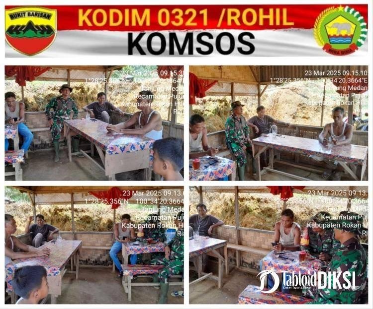 Selalu Aktif Ditengah-tengah Masyarakat, Babinsa Koramil 06/TM Laksanakan Komsos