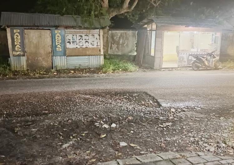 Pengendara Motor Berjatuhan, Jalan Singgalang Rusak & Berlobang