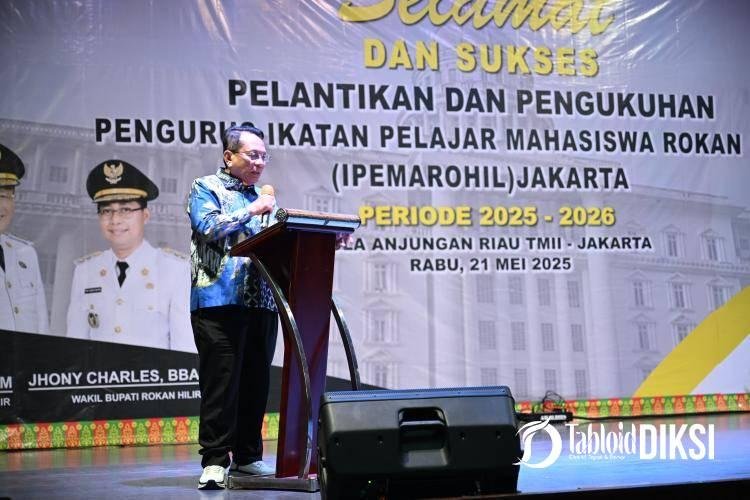 Bupati Rohil H. Bistamam Lantik Pengurus IPEMAROHIL Jakarta Periode 2025–2026 di TMII