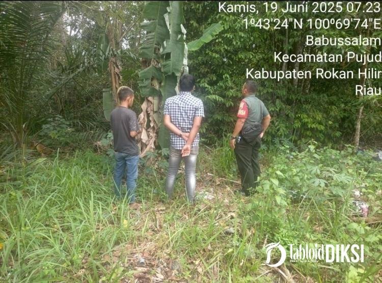 Ciptakan Wilayah Binaan Terbebas Dari Karhutla, Babinsa Koramil 06/TM Kodim 0321/Rohil Lakukan Patroli